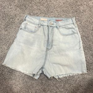 Pilcro high rise denim shorts